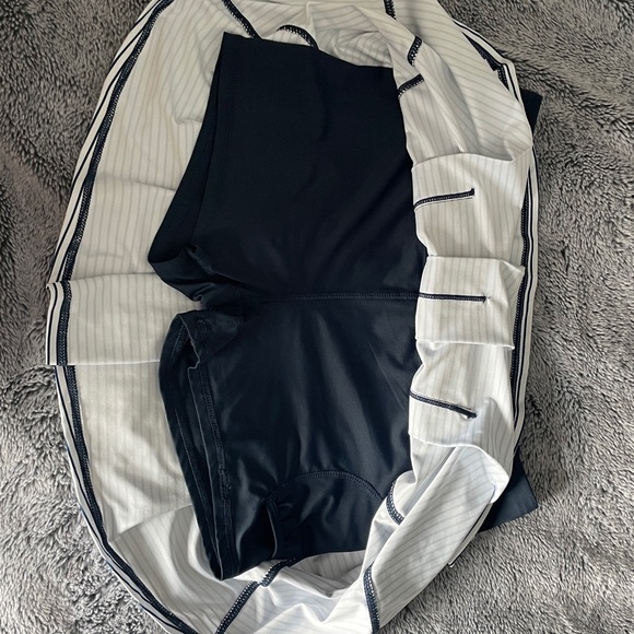 Striped Navy and White Skirt - Picture 6 of 8